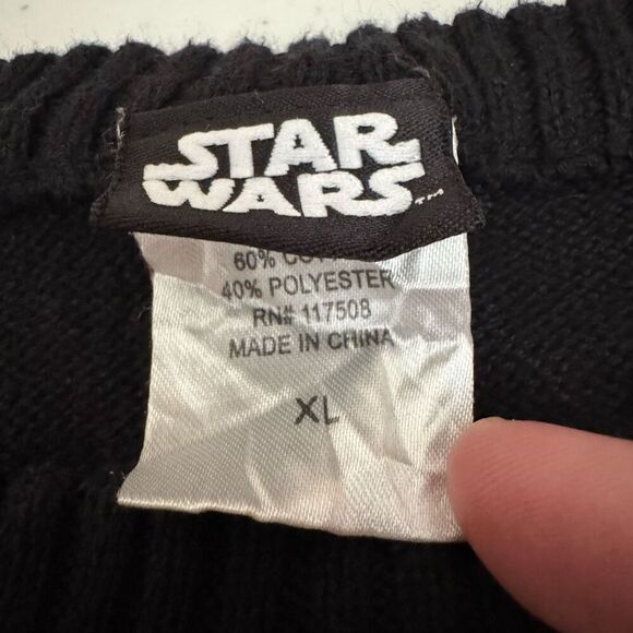 Star Wars Kids Knit Sweater Size XL Cotton Polyester Blend Chubaka Graphic - Picture 7 of 9